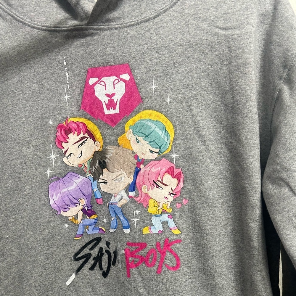 Bioworld Gray KPOP Demon Hunters Hoodie size small grey color - Picture 2 of 4